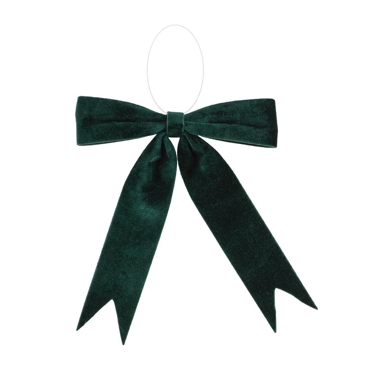 Emerald Green Bow Ornament 13"