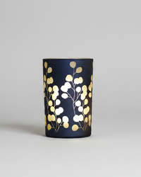 Blue Eucalyptus Glass Candle Holder