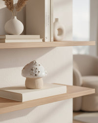 Porcelain Mushroom Sitter