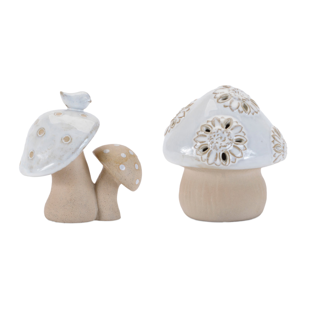 Porcelain Mushroom Sitter