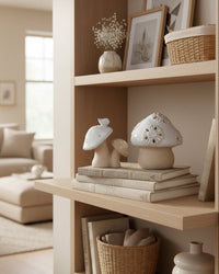 Porcelain Mushroom Sitter