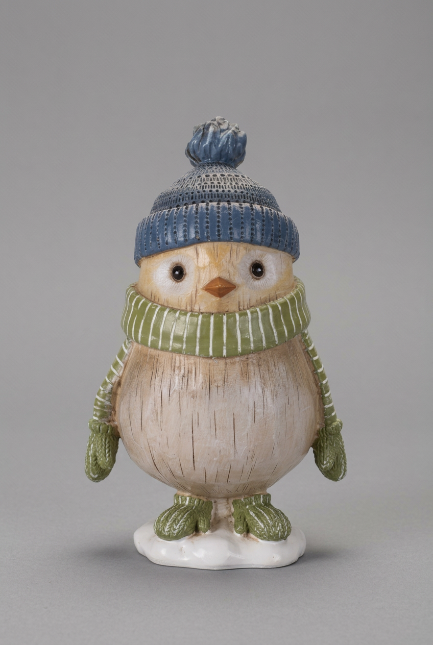 Resin Winter Feathered Friend