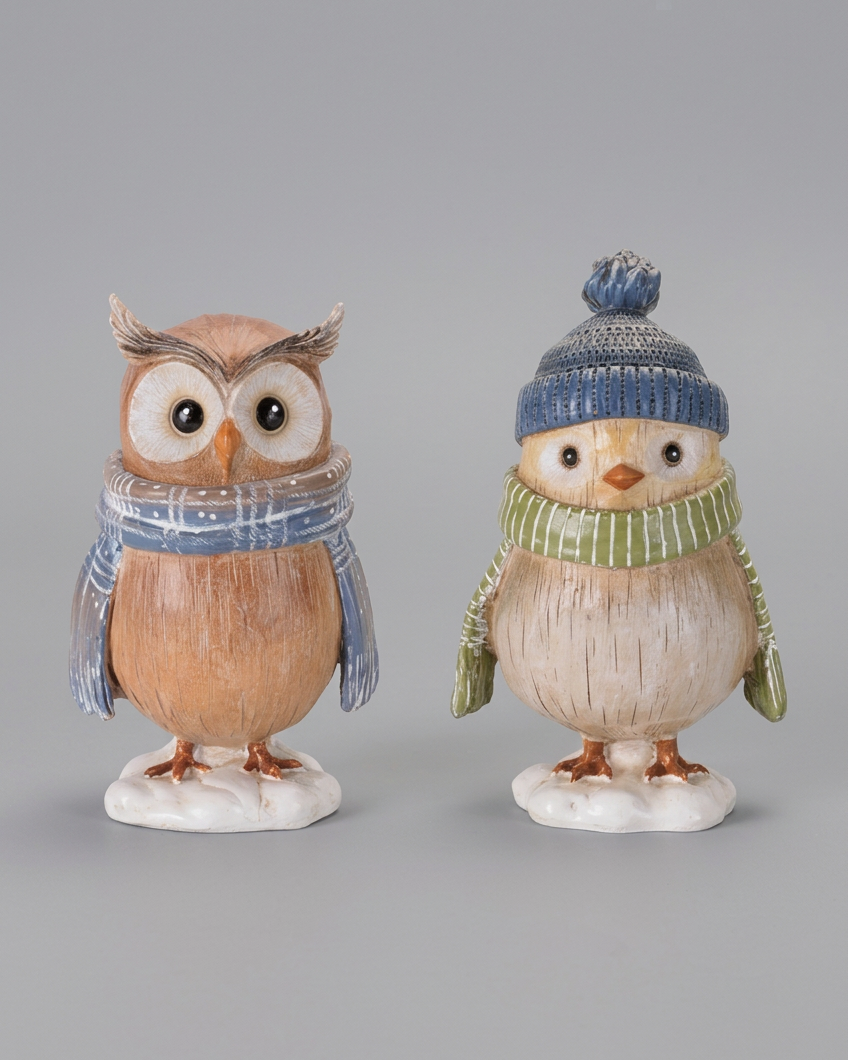 Resin Winter Feathered Friend