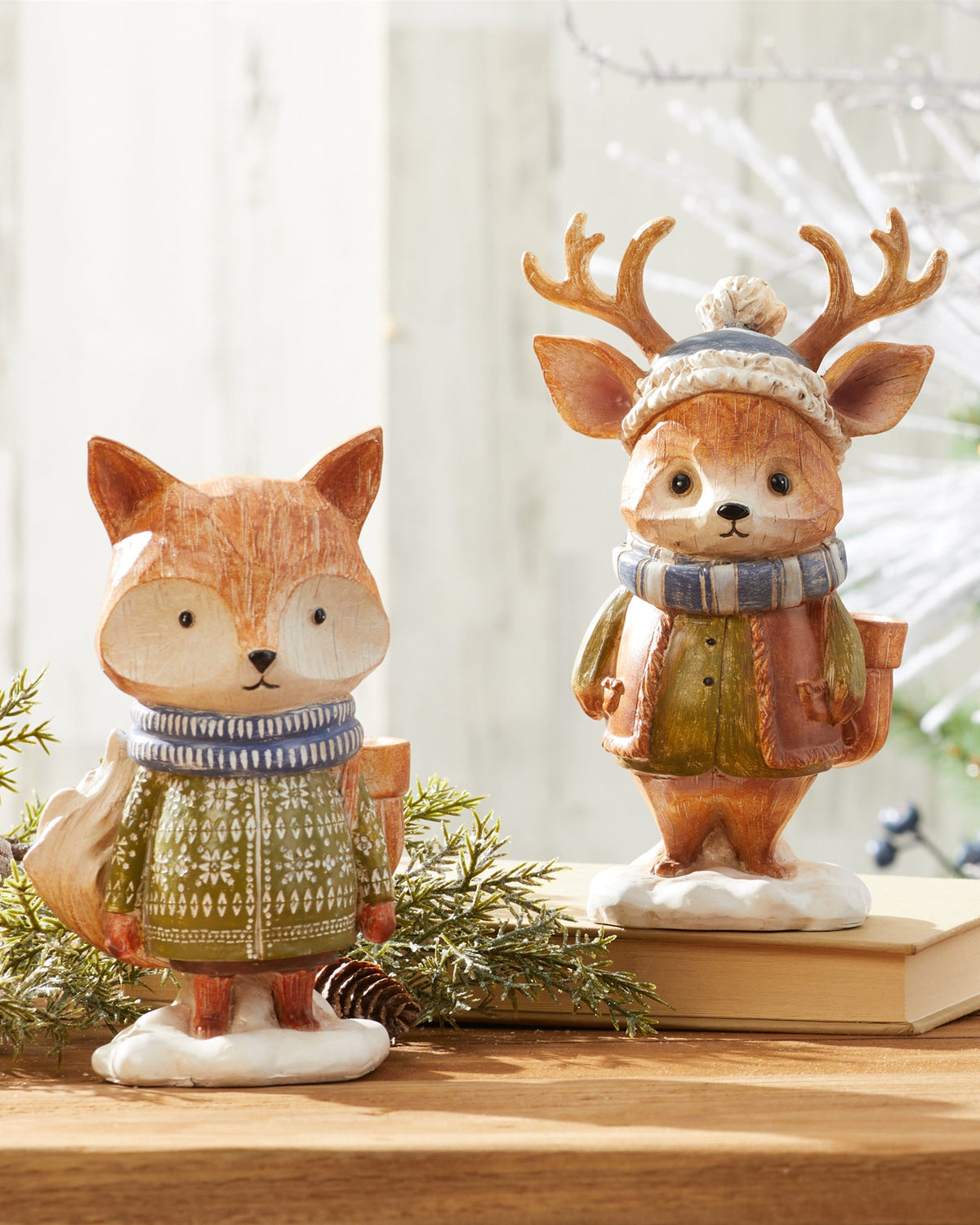 Resin Winter Forest Friend