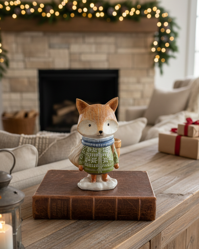 Resin Winter Forest Friend