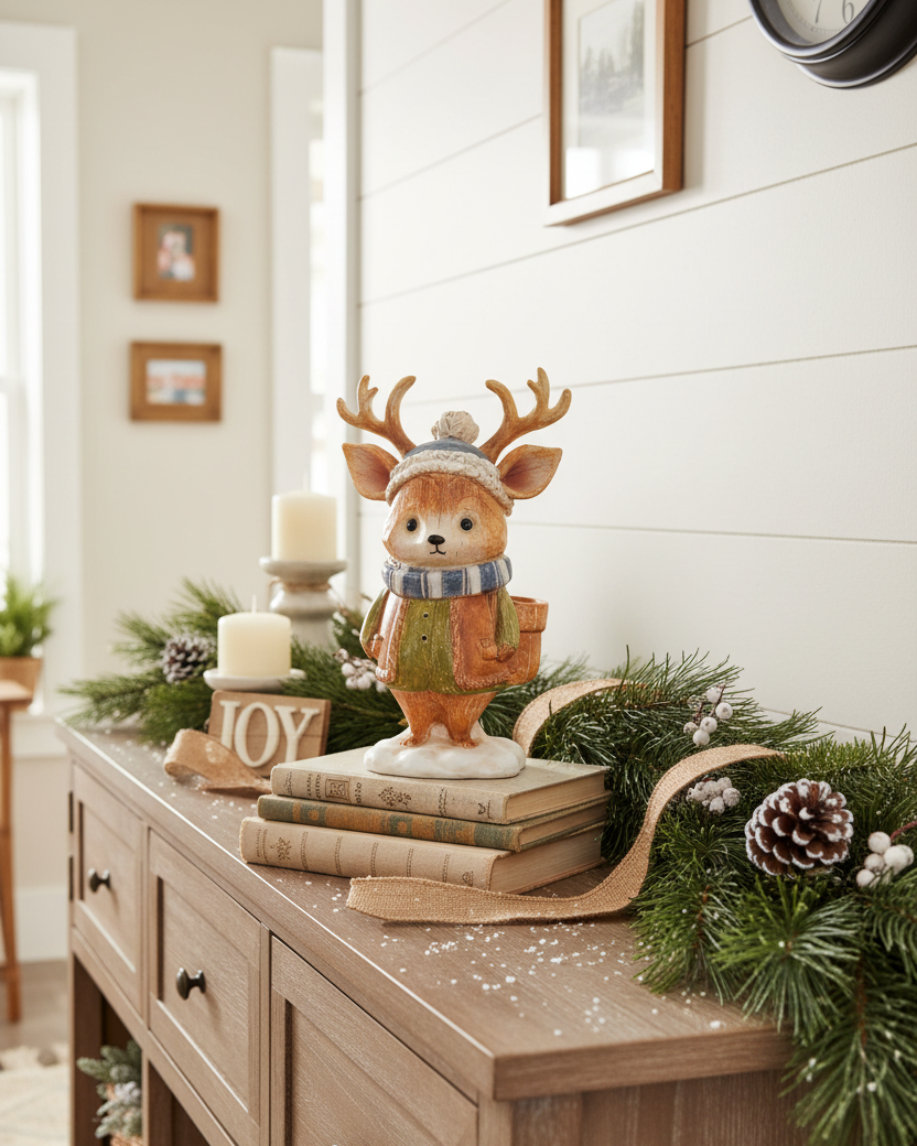 Resin Winter Forest Friend
