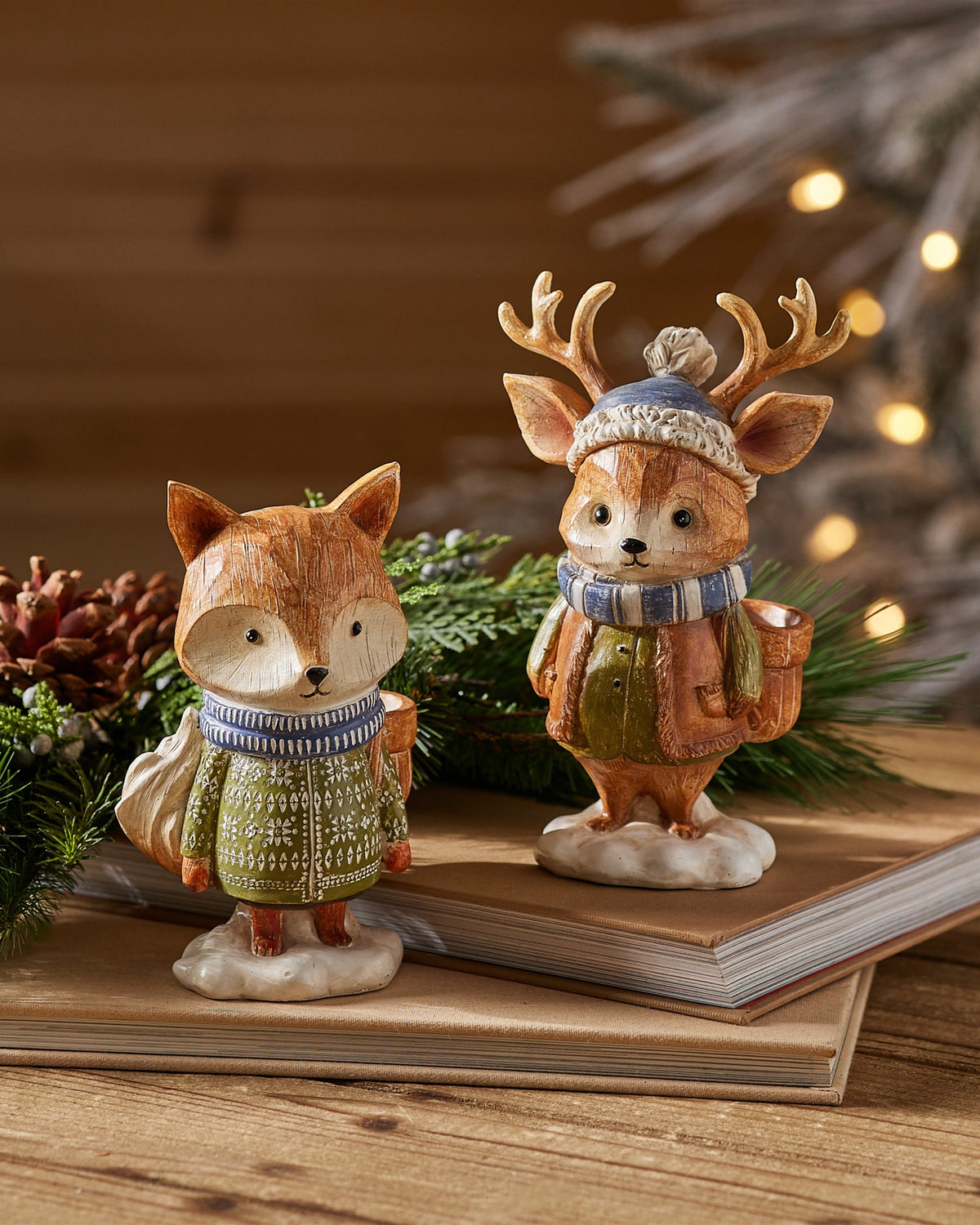 Resin Winter Forest Friend