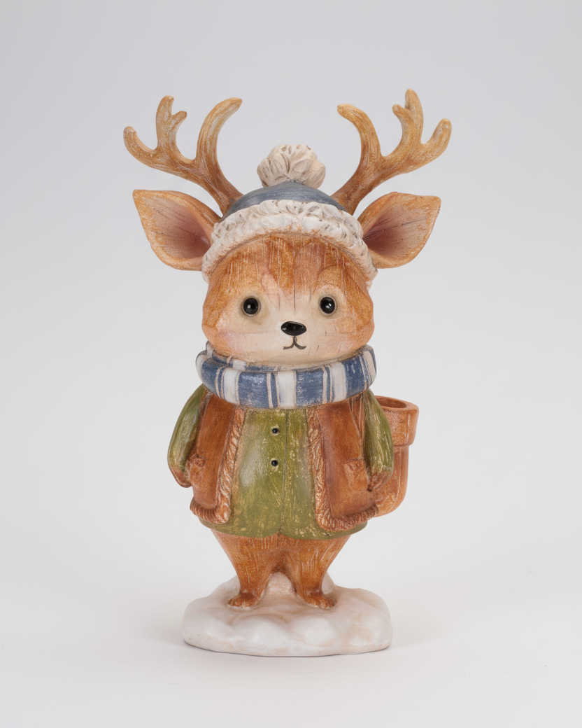 Resin Winter Forest Friend