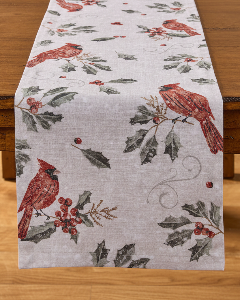 Merry Red Birds Textile Collection