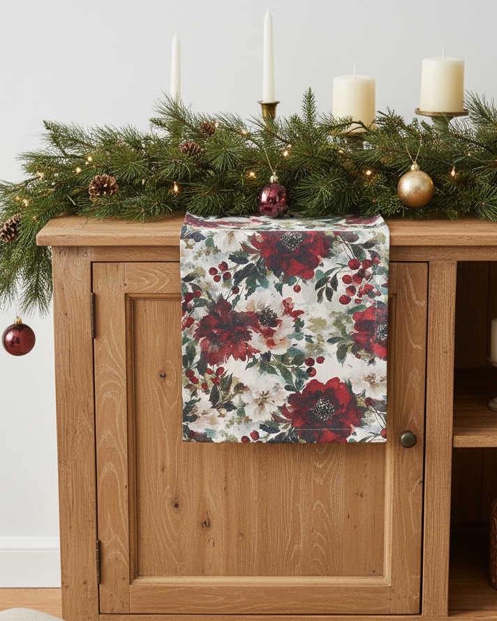 Merlot Camelias Textile Collection