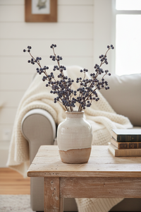 Slate Blue Berry Branch 25"H