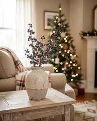 Slate Blue Berry Branch 25"H