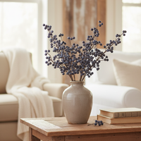 Slate Blue Berry Branch 25"H