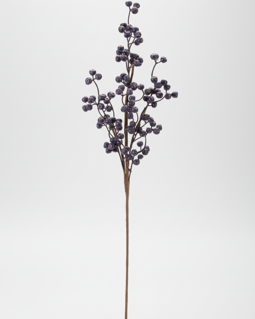 Slate Blue Berry Branch 25"H