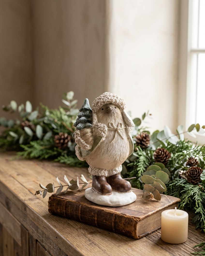 Christmas Bird With Boots