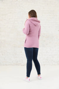 Ginger With Rose Gold Full Zip Hoodie
