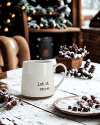 Christmas Speckled Ceramic Mug