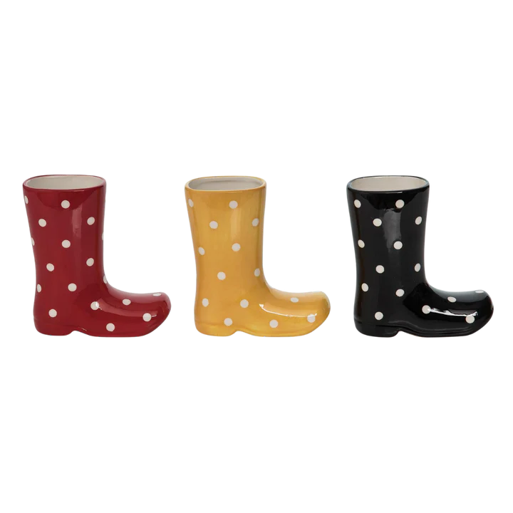 Bud Vase Ceramic Rain Boot