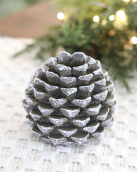 Pinecone Taper Candle Holder Small