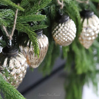 Mercury Glass Acorn Garland Gold