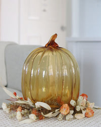 Amber Glass Pumpkin