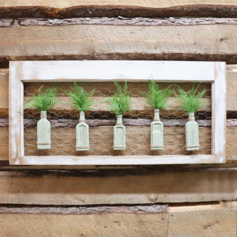 Antique Window With Bottles