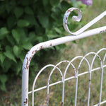 Distressed Metal Garden Fence