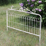 Distressed Metal Garden Fence