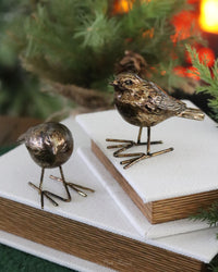 Antique Gold Resin Bird