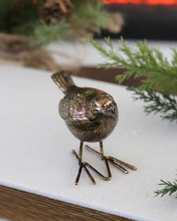 Antique Gold Resin Bird
