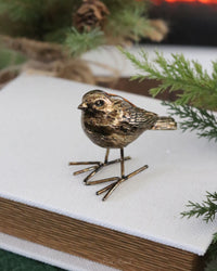 Antique Gold Resin Bird