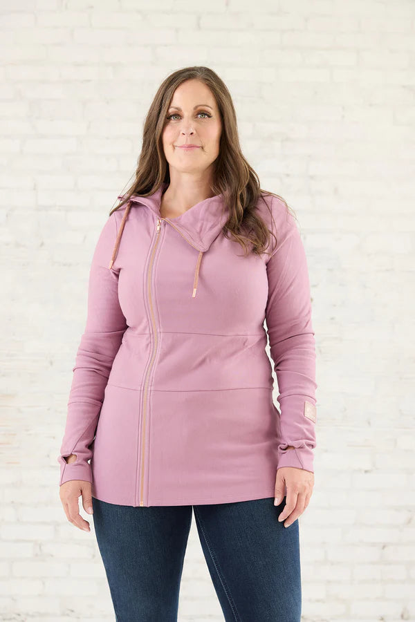 Ginger With Rose Gold Full Zip Hoodie
