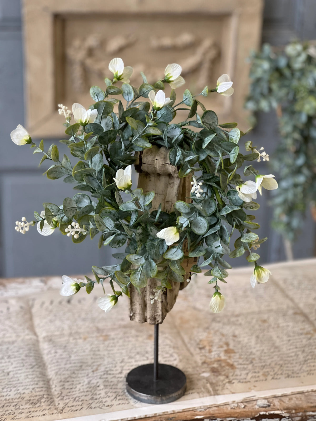 Folklore Florets Cream Greenery Collection