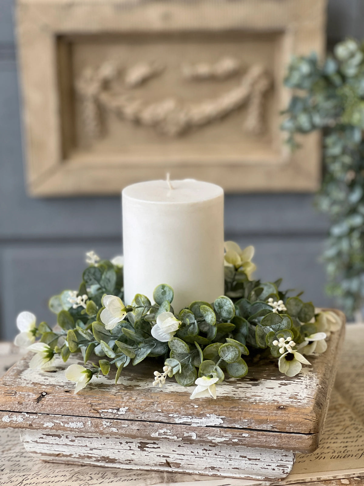 Folklore Florets Cream Greenery Collection