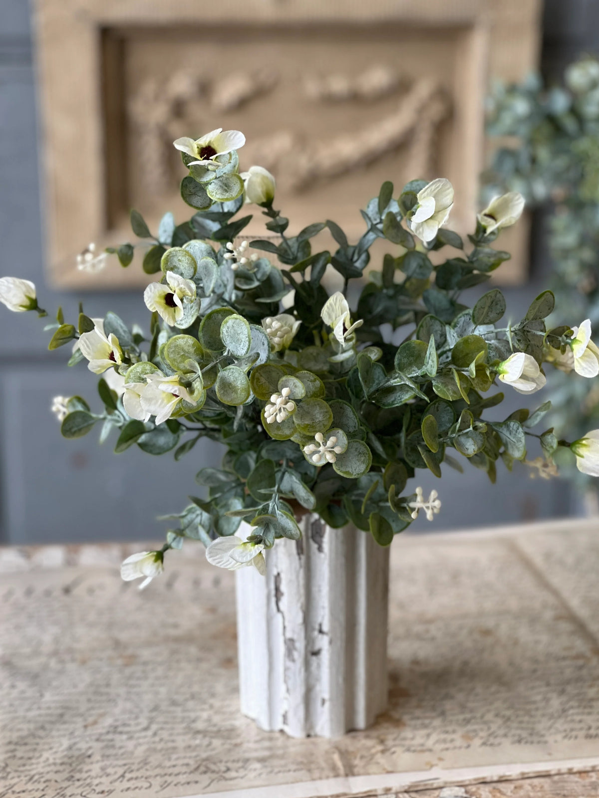 Folklore Florets Cream Greenery Collection