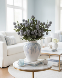 Flitter Poms Bush Blue 29"L