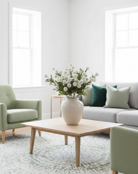 Flitter Poms Bush Cream 29"L