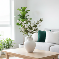 Flitter Poms Bush Cream 29"L