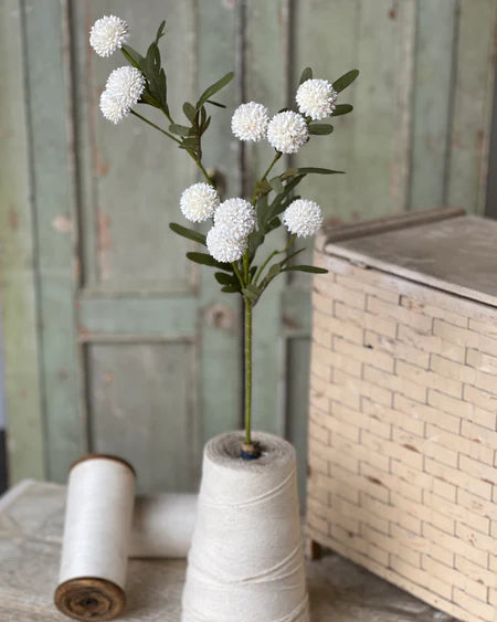 Flitter Poms Bush Cream 29"L