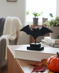 Bat Wood Cutout On Stand
