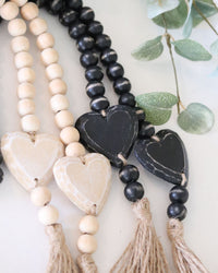 Heart Design Beaded Garland