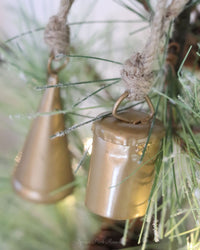 Handmade Mini Antique Bells Gold