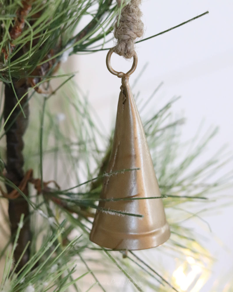 Handmade Mini Antique Bells Gold