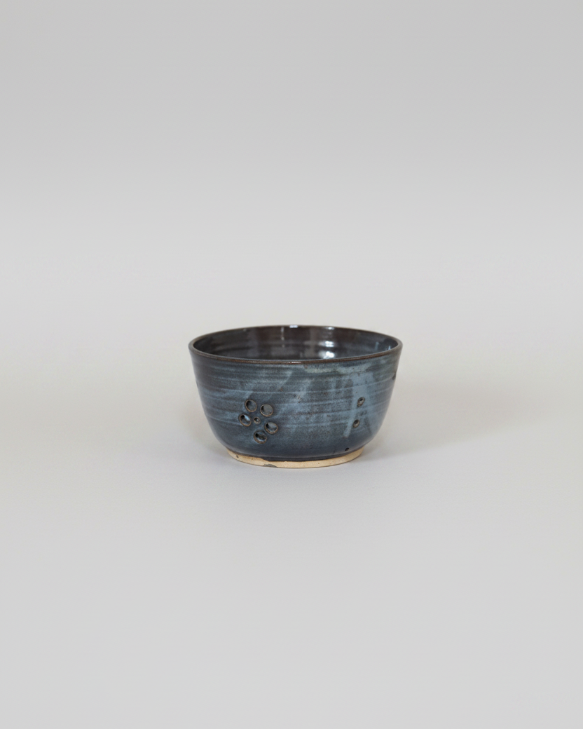 Wheat Design Small Berry Bowl Midnight Blue
