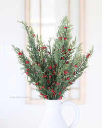 Pine Pepper Berry Real Touch Stem 24"