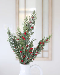 Pine Pepper Berry Real Touch Stem 24"
