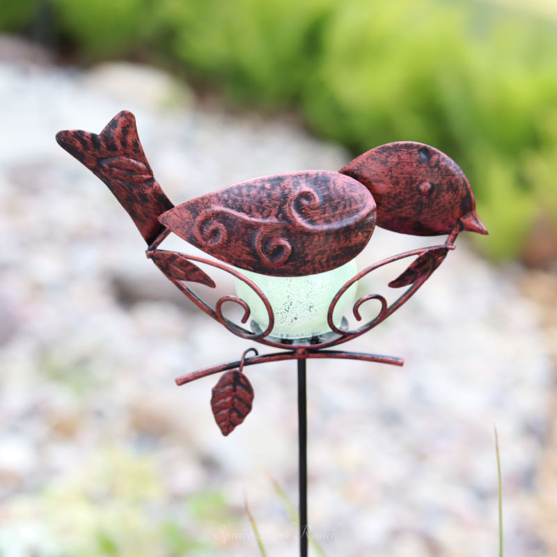 Glow In the Dark Garden Bird Stake