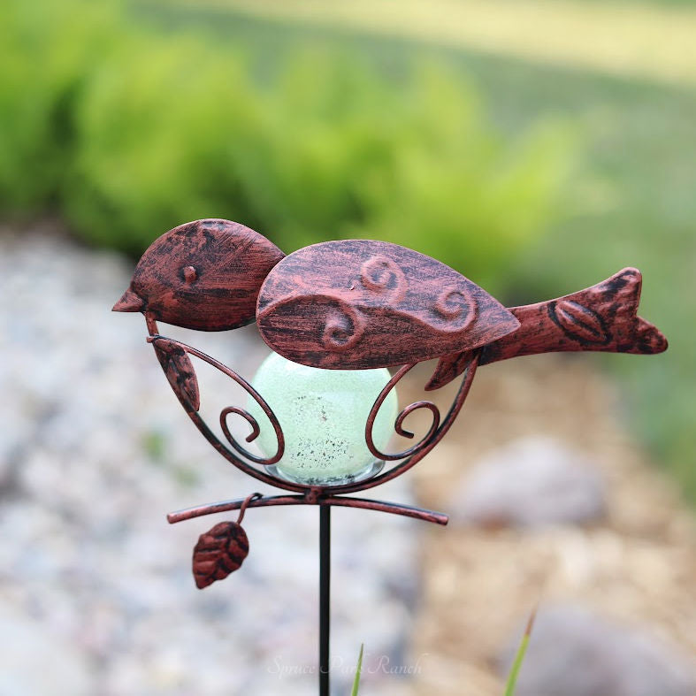 Glow In the Dark Garden Bird Stake