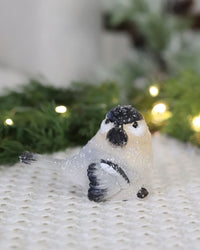 Holiday Chickadee Bird Figure