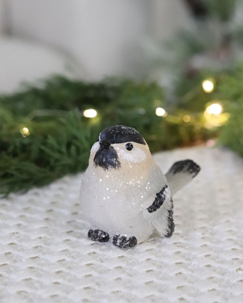 Holiday Chickadee Bird Figure